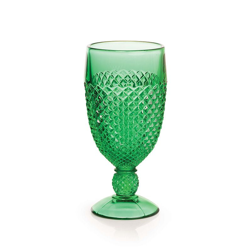 Addison Goblet 10 oz. Emld Gr