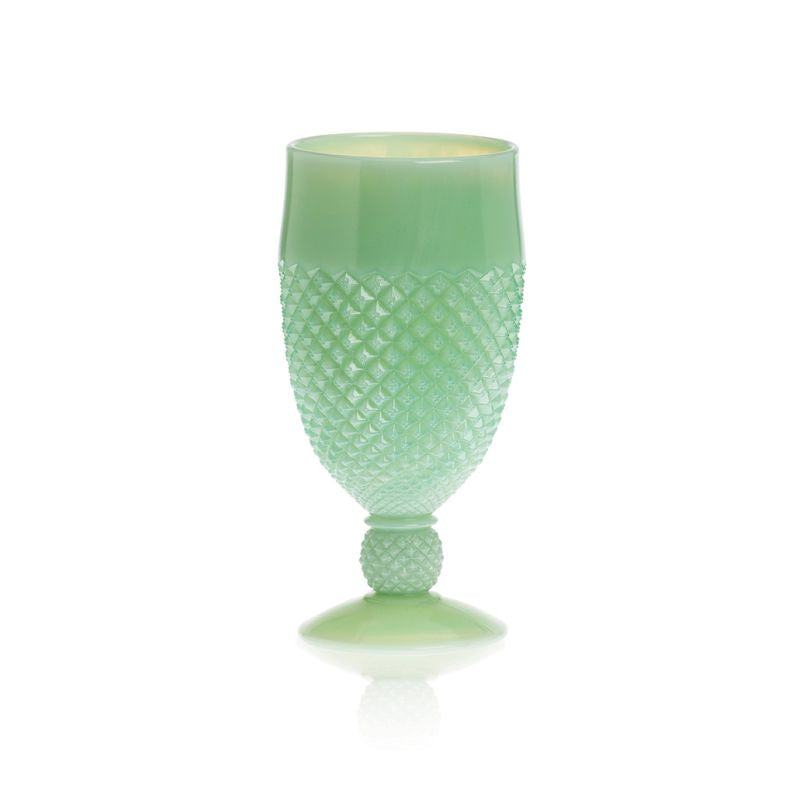 Addison Goblet 10 oz Jadeite