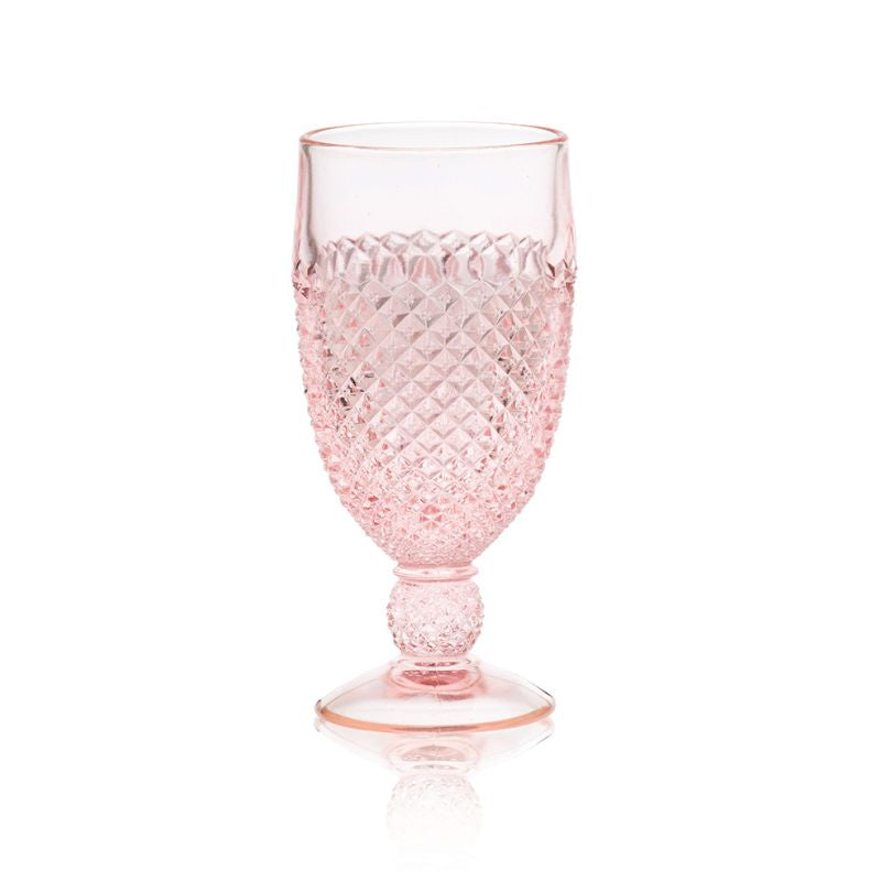 Addison Goblet 10 oz Rose