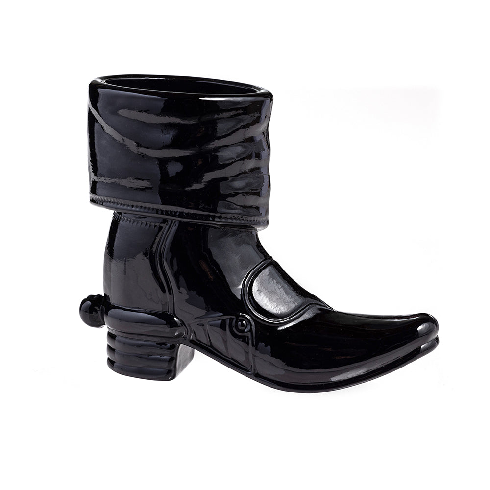 Cowboy Boot Shot Glass Black