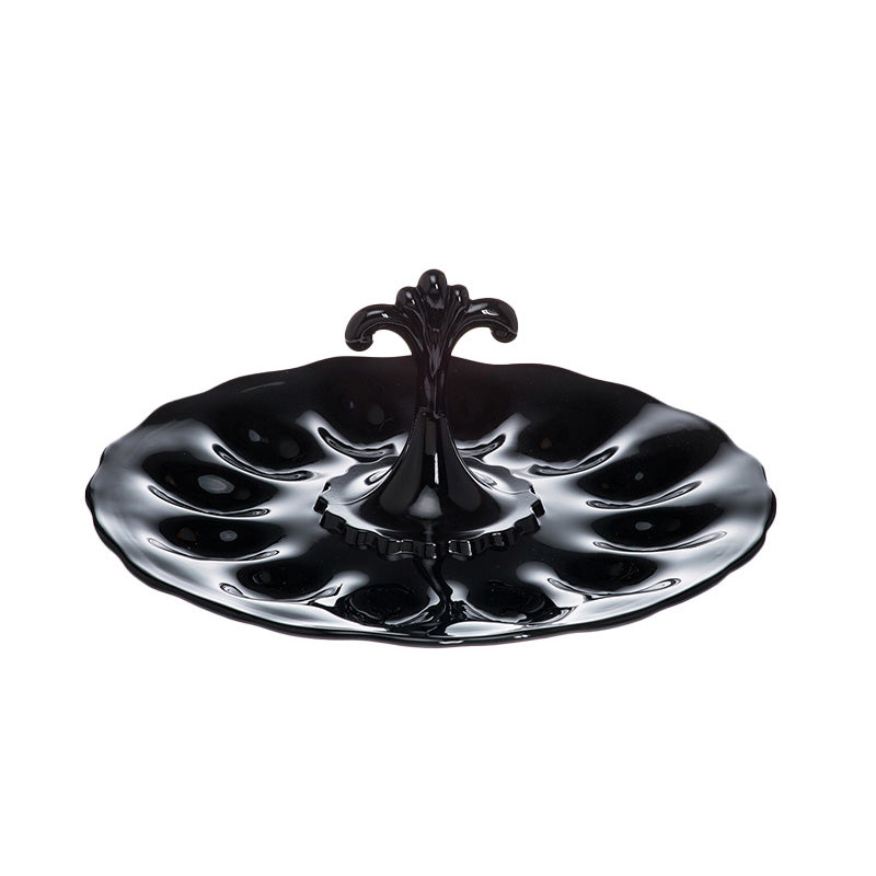 Anna Egg Plate Black