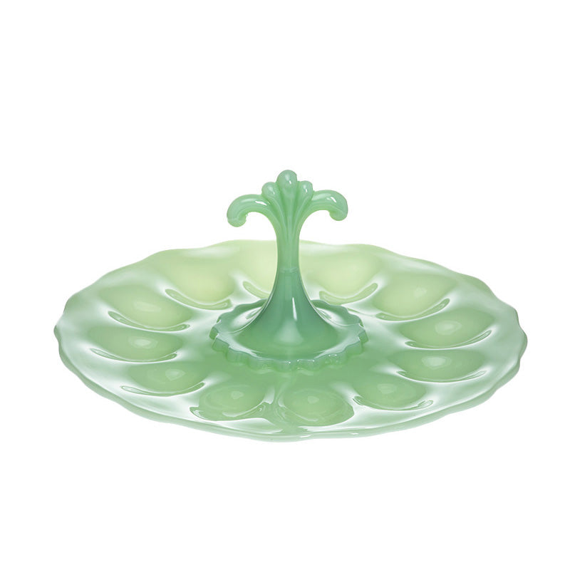 Anna Egg Plate Jadeite