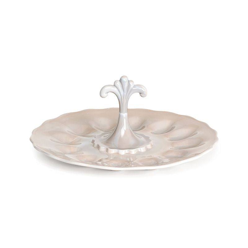 Anna Egg Plate Marble