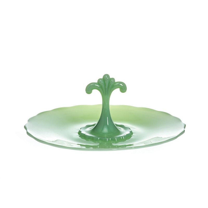 Anna Tidbit Tray Jadeite