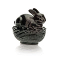 Bunny on Basket Blc Raspberry
