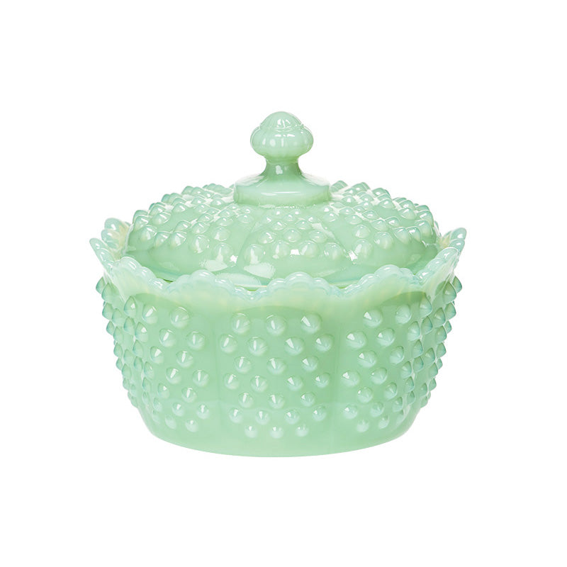 Gigi Hobnail Butter Tub Jadeite
