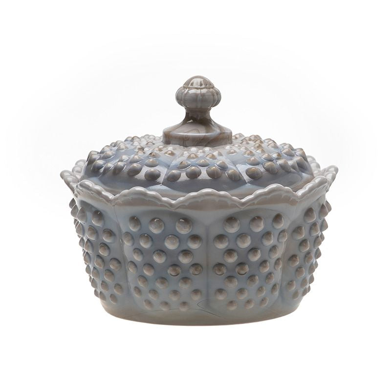 Gigi Hobnail Butter Tub Marble