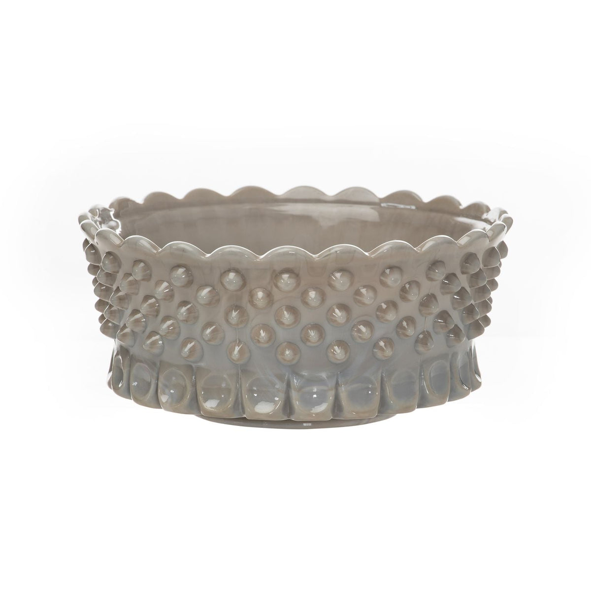 Gigi Hobnail Thumbprint Bowl Marble