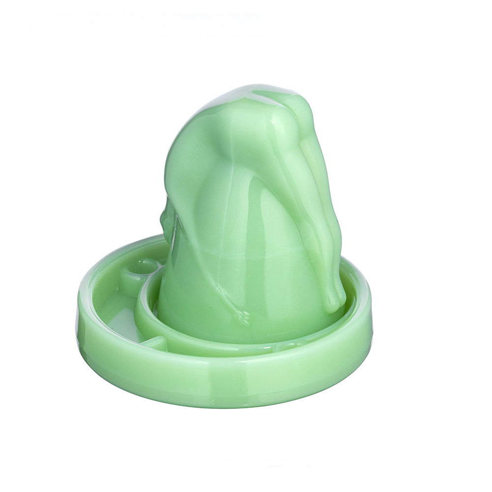 Bottoms Up Shot Glass Jadeite