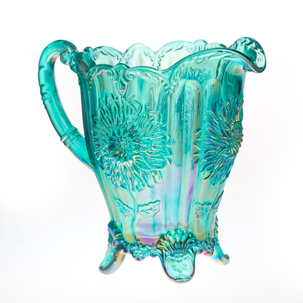 Dahlia Pitcher Teal Carnival