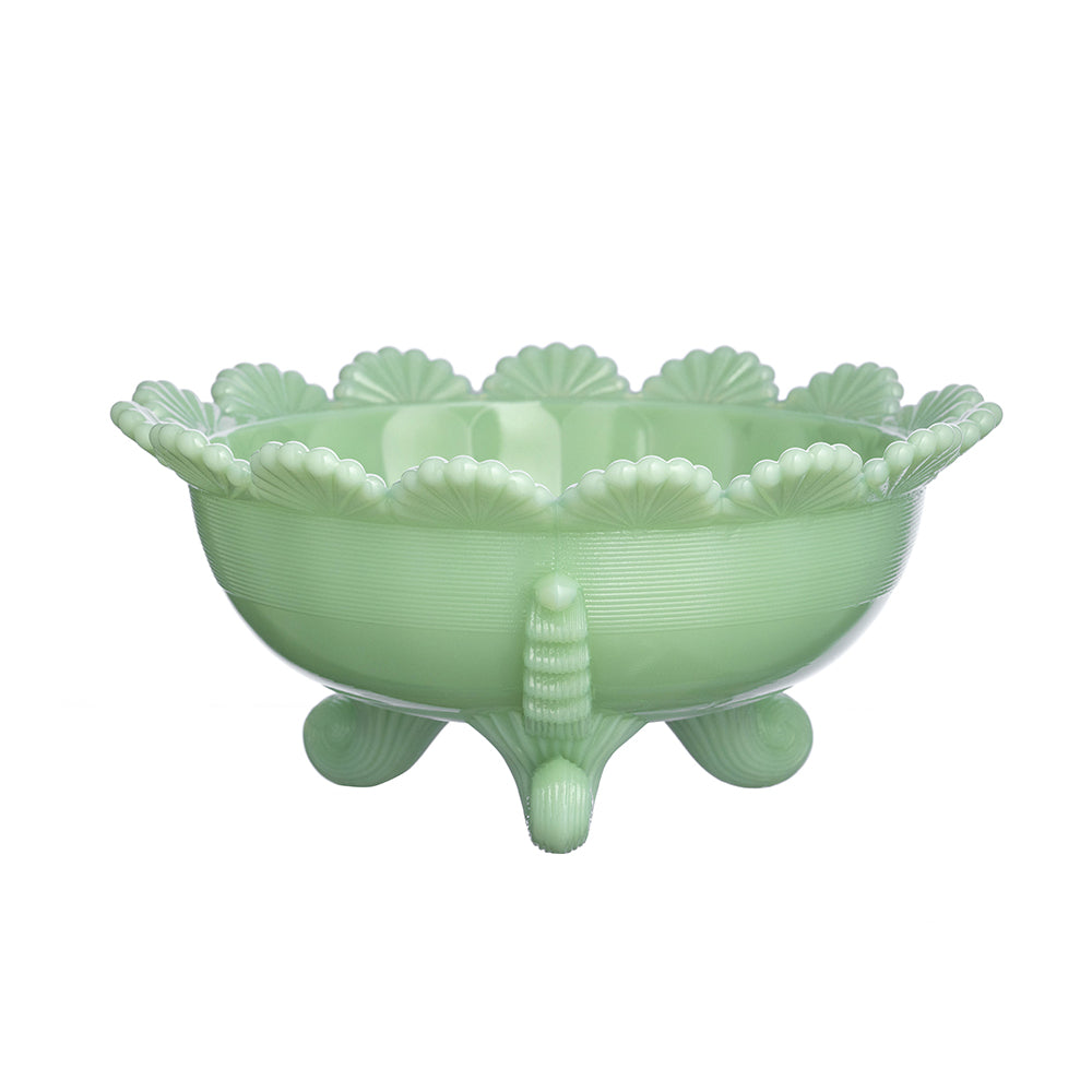 Footed Fruit Bowl Aqua Opal