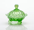 Footed Covered Candy Gr Opal