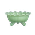 Footed Berry Bowl Aqua Opal