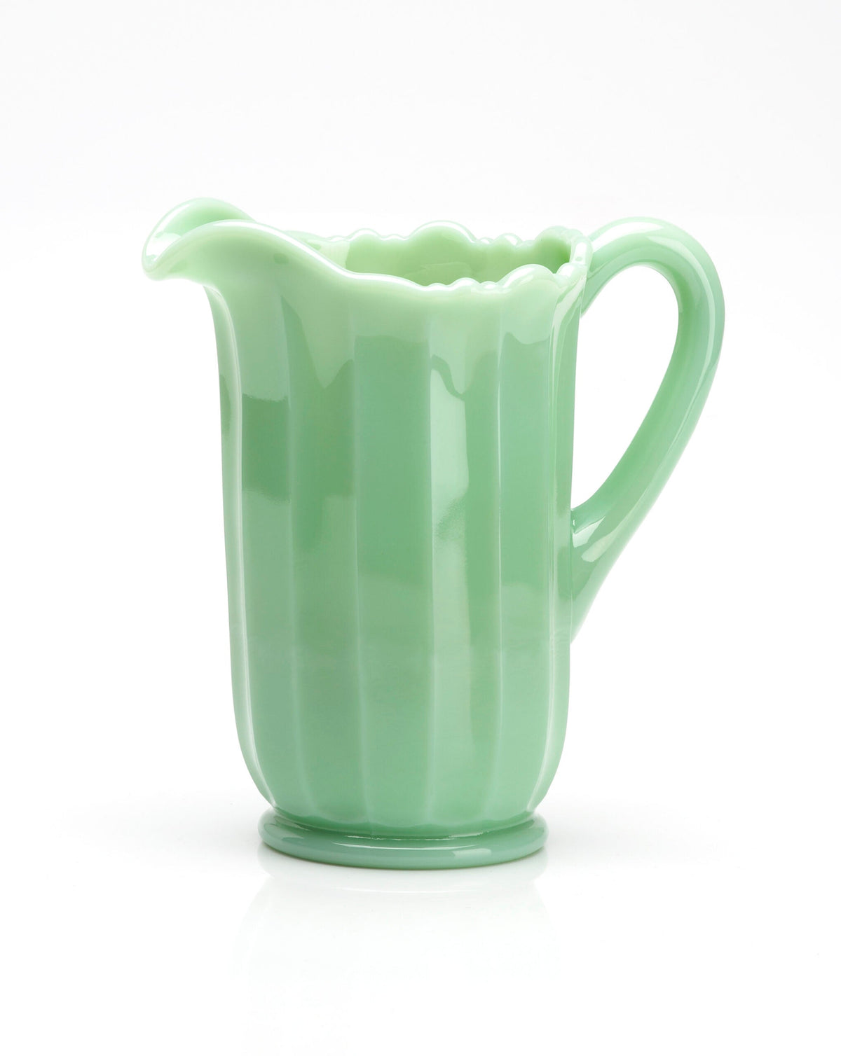 Panel Pitcher Jadeite