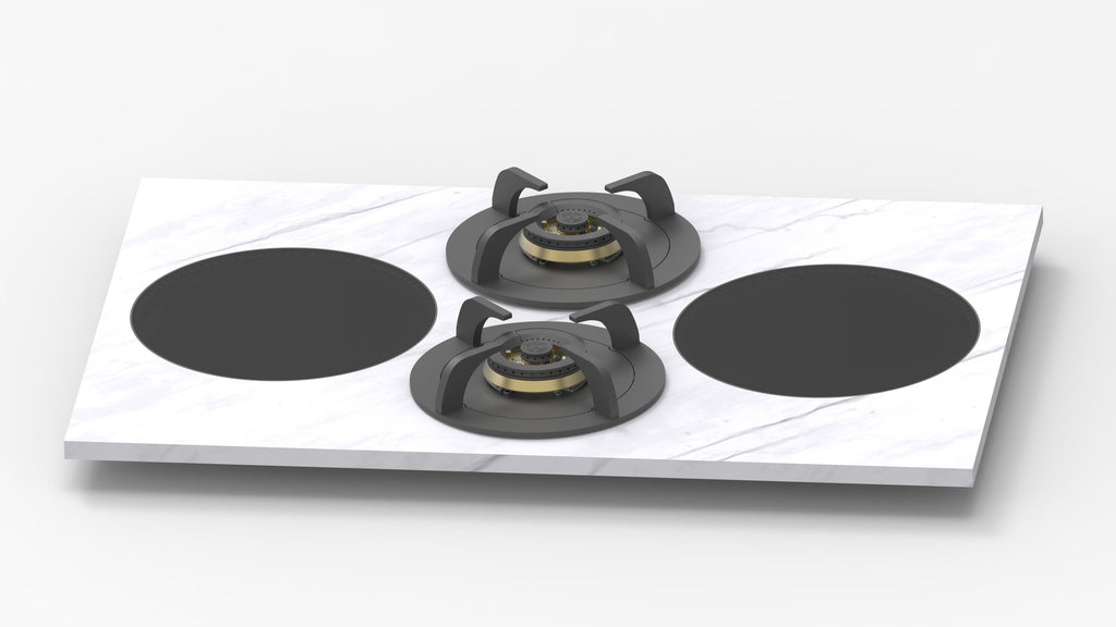 VARIOCOOK BRASS GAS AND INDUCTION BURNERS 