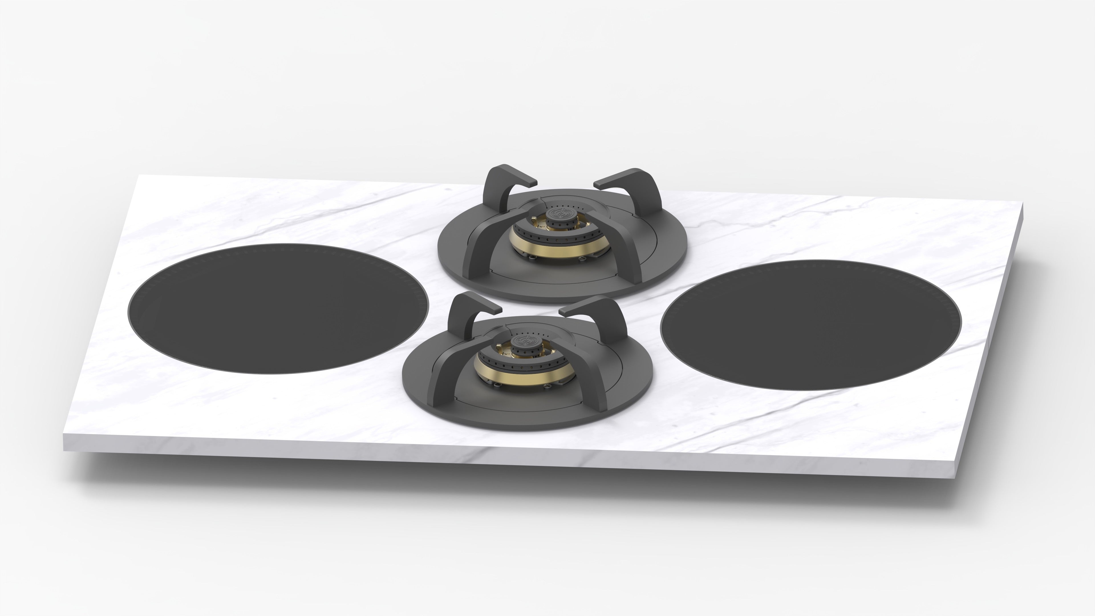 VARIOCOOK BRASS GAS AND INDUCTION BURNERS 